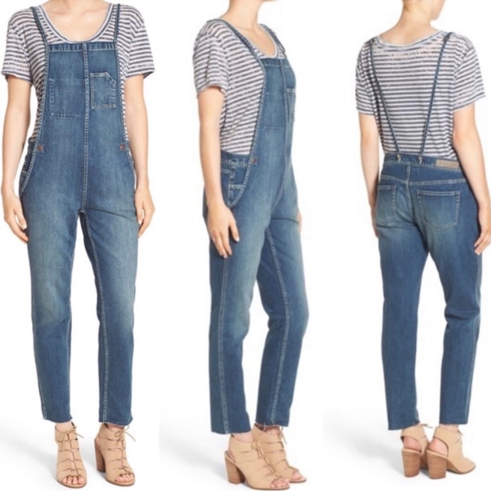 Treasure & Bond Apron Denim Overalls